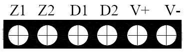 GST-BT001M點(diǎn)型可燃?xì)怏w探測(cè)器對(duì)外接線端子示意圖